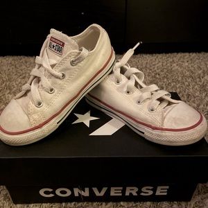 Converse white shoes size 9 for toddler